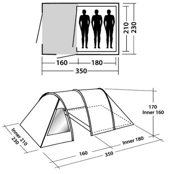 Easy Camp šator Galaxy 300 120235